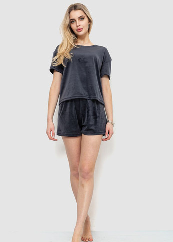 Темно-сіра всесезон піжама (футболка, шорти) футболка + шорти Ager