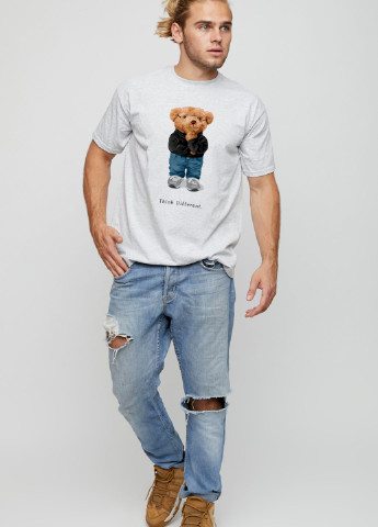 Сіра футболка чоловіча basic YAPPI