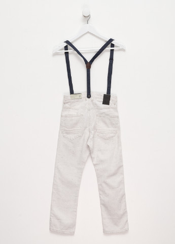 Белые кэжуал демисезонные прямые брюки Zara