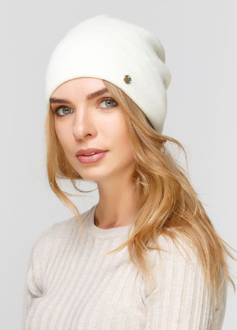Зимняя классическая теплая шерстяная женская шапка на флисовой подкладке 550484 DeMari 45 демари (237904124)