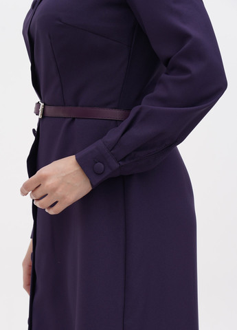 Фіолетова кежуал сукня сорочка Maurini однотонна