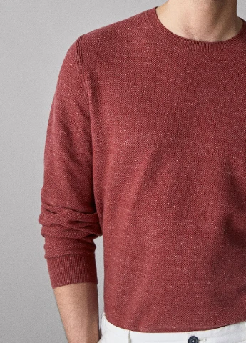 Теракотовий демісезонний джемпер джемпер Massimo Dutti