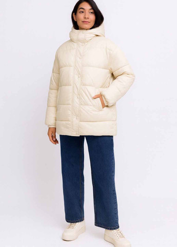 Кремовый зимний Пуховик Fashion