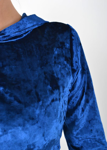 Синее кэжуал платье Ager однотонное