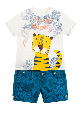 Комбинированный летний костюм (футболка, шорты) с шортами Cool Club
