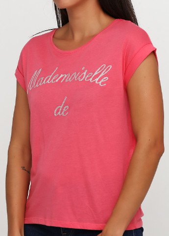 Розовая летняя футболка Kookai