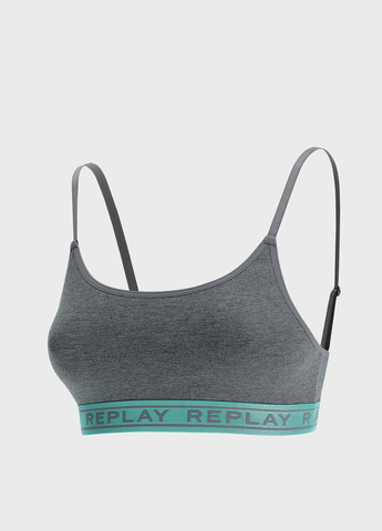 Бірюзовий топ бюстгальтер Replay без кісточок віскоза