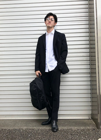 Белая кэжуал рубашка однотонная Uniqlo