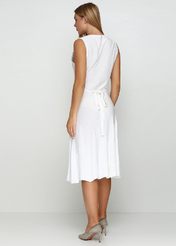 Белое кэжуал платье Valentino однотонное