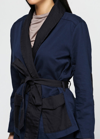 Темно-синий женский жакет H&M колор блок - демисезонный