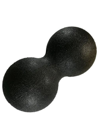 Массажный мячик двойной DuoBall 23 см х 12 см черный (EPP) для миофасциального релиза и самомассажа спины EasyFit (243205412)