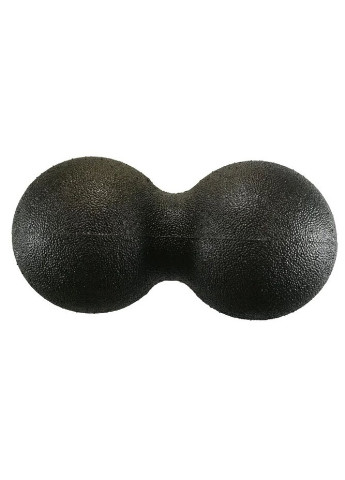 Масажний м'ячик подвійний DuoBall 23 см х 12 см чорний (EPP) для міофасціального релізу і самомасажу спини EasyFit (243205412)
