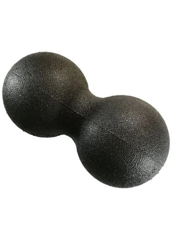 Массажный мячик двойной DuoBall 23 см х 12 см черный (EPP) для миофасциального релиза и самомассажа спины EasyFit (243205412)