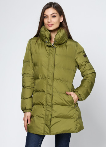Оливково-зеленая зимняя куртка Trussardi