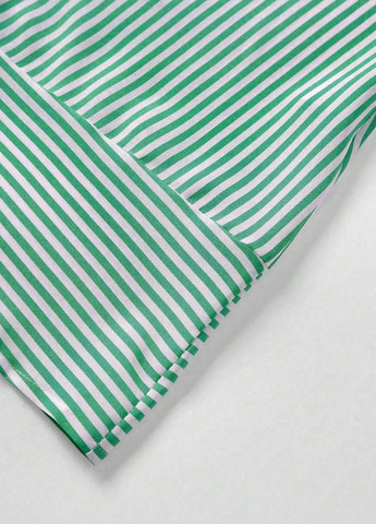 Зеленое кэжуал платье рубашка SHEIN в полоску