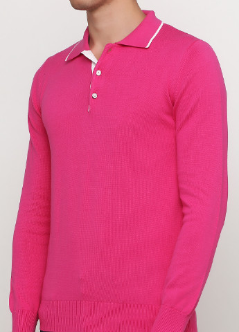 Розовая футболка-поло для мужчин ANDRE TAN MAN однотонная