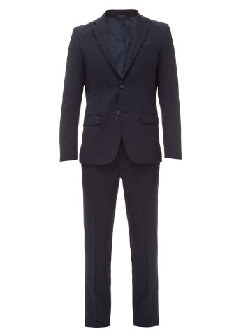 Темно-синий демисезонный костюм (пиджак, брюки) брючный VD One