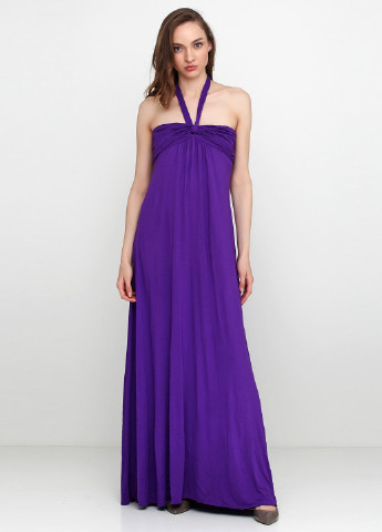 Фіолетова коктейльна сукня, сукня Ralph Lauren однотонна