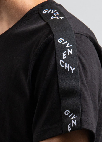 Чорна чорна футболка з лампасами Givenchy