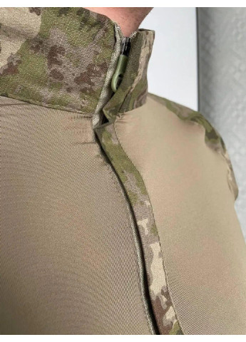 Оливковый (хаки) демисезонный мужской армейский костюм мультикам для всу (зсу) tactical тактическая форма убакс и брюки турция l 6998 Power