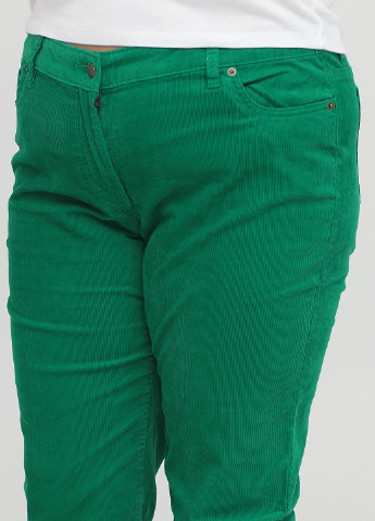 Зеленые кэжуал демисезонные прямые брюки Lands' End