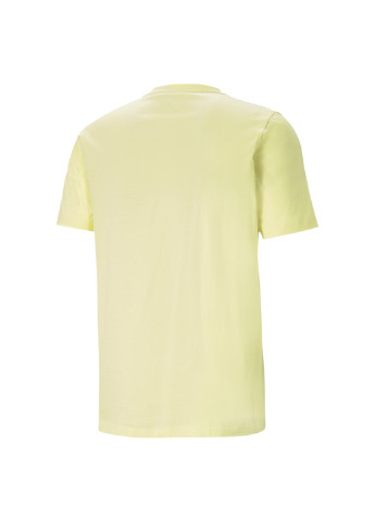 Желтая футболка essentials+ 2 colour logo men's tee Puma