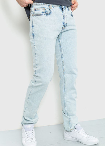 Голубые демисезонные прямые джинсы Ager