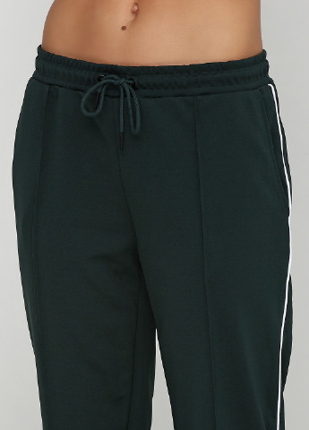 Темно-зеленые кэжуал демисезонные брюки Only