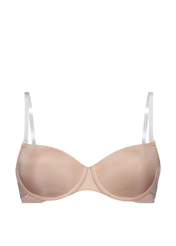 Бежевый балконет бюстгальтер Hunkemoller с косточками полиамид