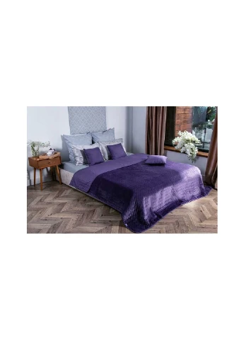 Покривало двостороннє декоративне Velour Violet 220х240 см (330.55_Violet) Руно (254072632)