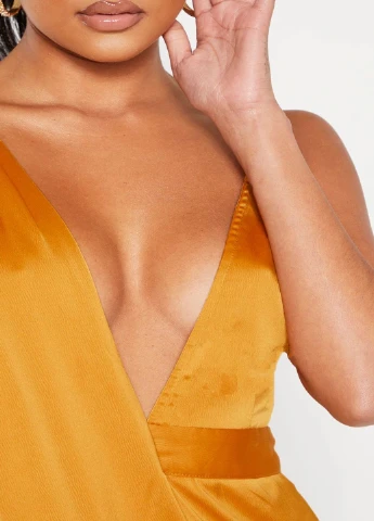 Жовтий кежуал сукня PrettyLittleThing однотонна