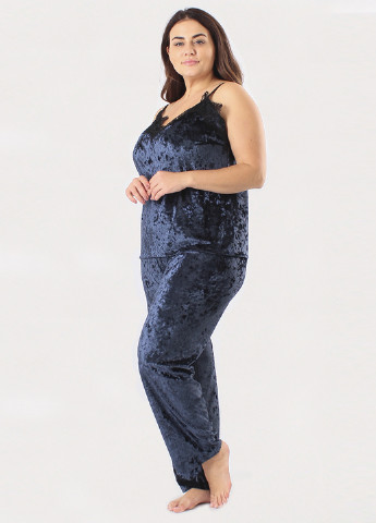 Синій демісезонний комплект (майка, штани) Ghazel