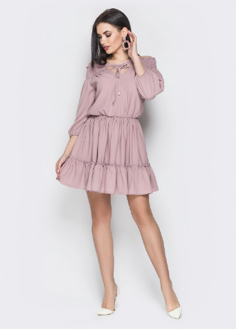 Блідо-рожева кежуал сукня Larionoff однотонна
