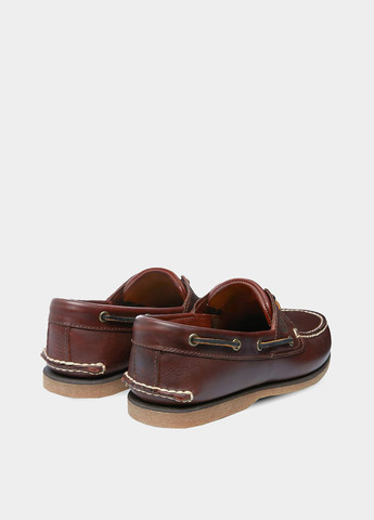 Коричневые топсайдры Timberland с логотипом