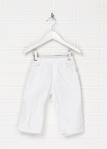 Белые кэжуал демисезонные брюки прямые Paper Moon