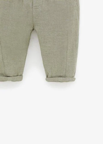 Хаки кэжуал демисезонные брюки зауженные, джоггеры Zara