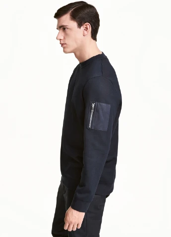 Темно-синій світшот H&M (188232648)