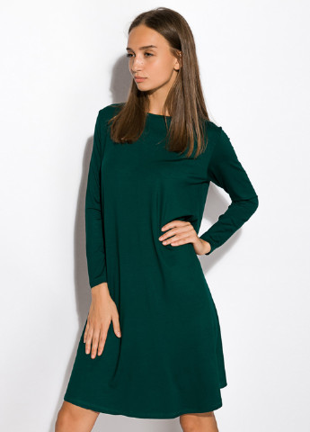 Смарагдова кежуал сукня а-силует Time of Style