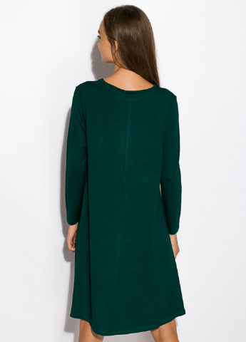 Смарагдова кежуал сукня а-силует Time of Style