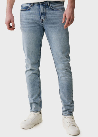 Голубые демисезонные скинни джинсы Mexx