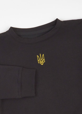 dexter's свитшот украинская символика черный кэжуал хлопок, футер