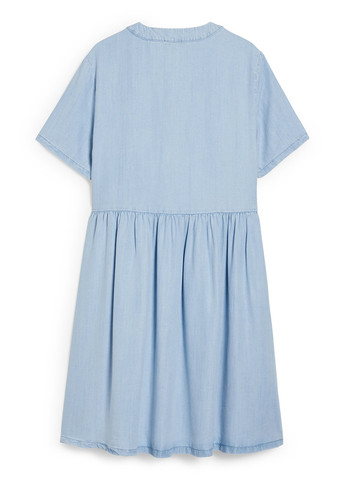 Блакитна кежуал сукня а-силует C&A однотонна