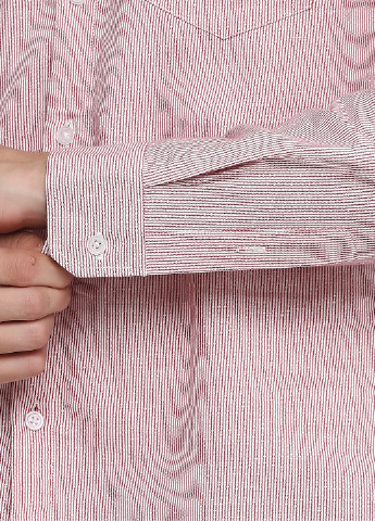 Розовая кэжуал рубашка в полоску Gap с длинным рукавом
