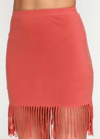 Розовая кэжуал однотонная юбка Boohoo мини