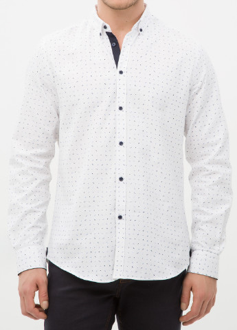 Белая классическая рубашка турецкие огурцы KOTON