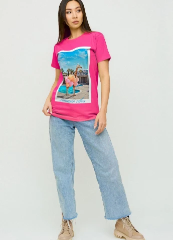 Футболка Boyfriend / air print / YAPPI - (237407650)