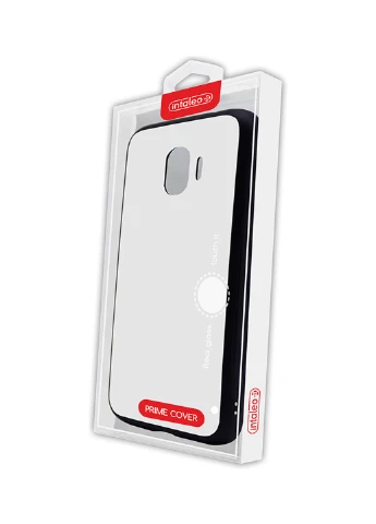 Чехол (Real Glass) для Samsung J2 Pro (J250) 2018 (белый) Intaleo для Samsung J2 Pro (J250) 2018 (белый) (131340181)