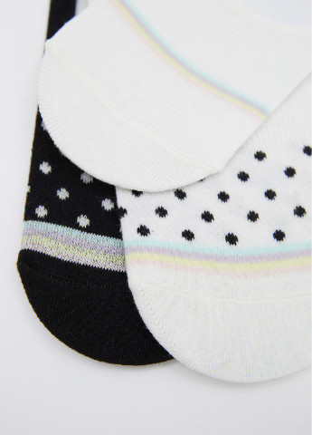 Шкарпетки(3пари) DeFacto чорно-білі повсякденні