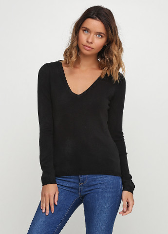 Черный демисезонный пуловер пуловер New York & Company