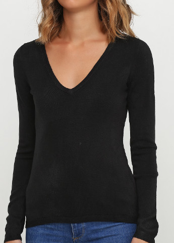 Чорний демісезонний пуловер пуловер New York & Company